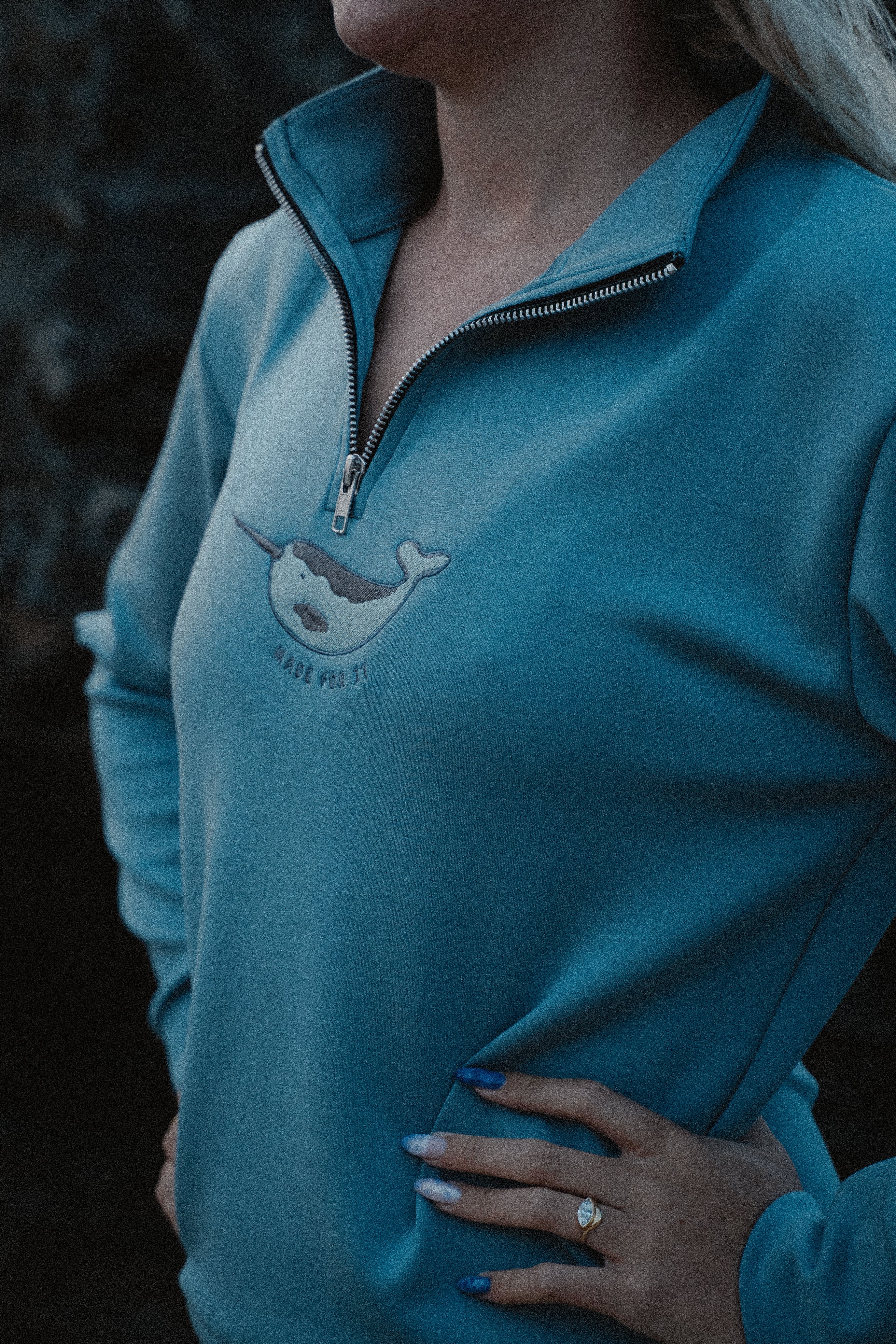 Narwhal Quarter Zip
