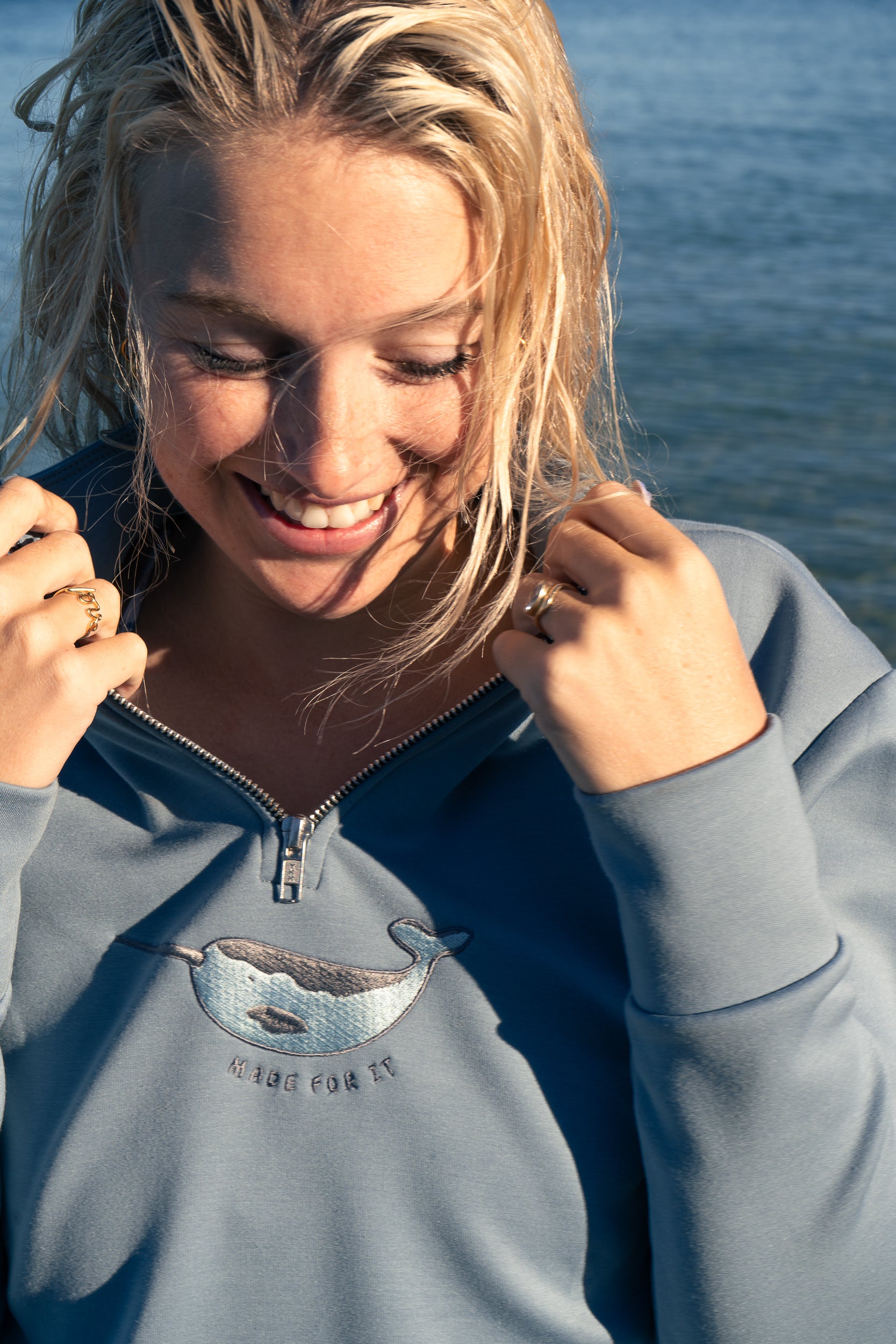 Narwhal Quarter Zip